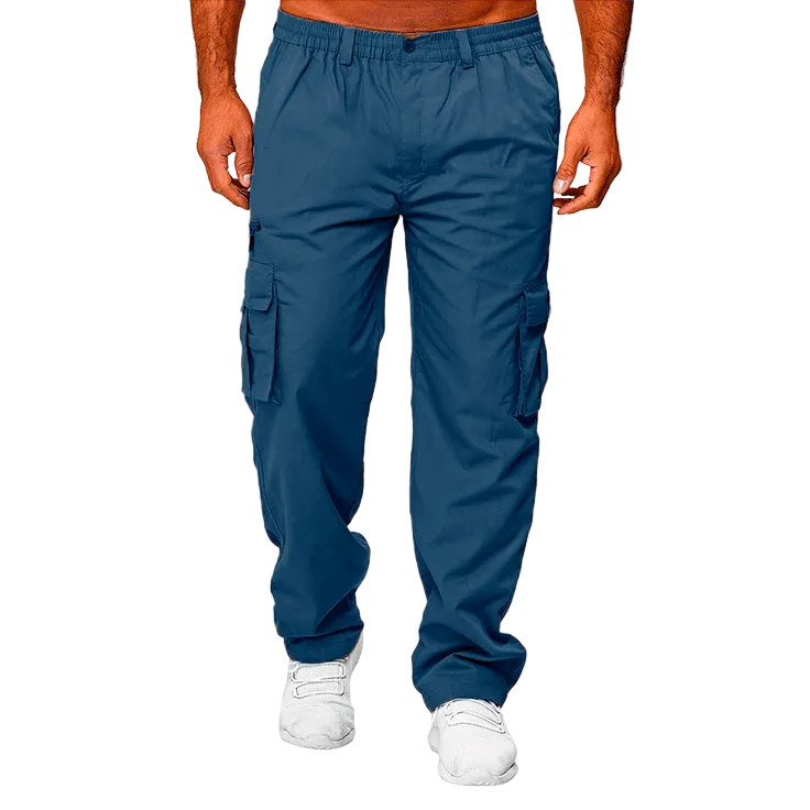The Department Multi-Pocket Straight Cargo Slacks