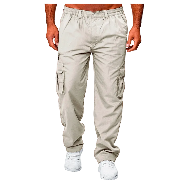 The Department Multi-Pocket Straight Cargo Slacks