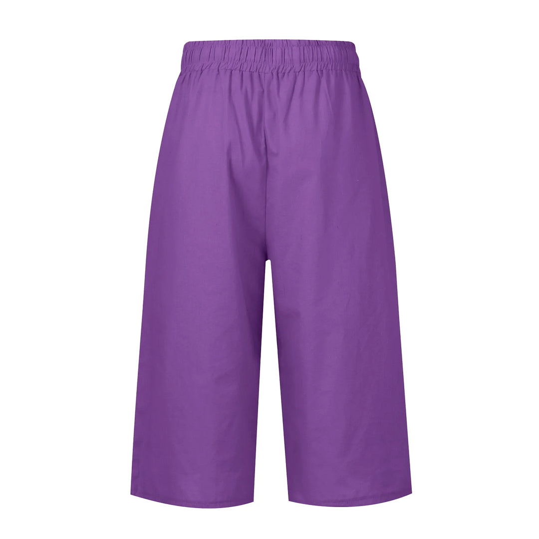 Purple pants on a white background