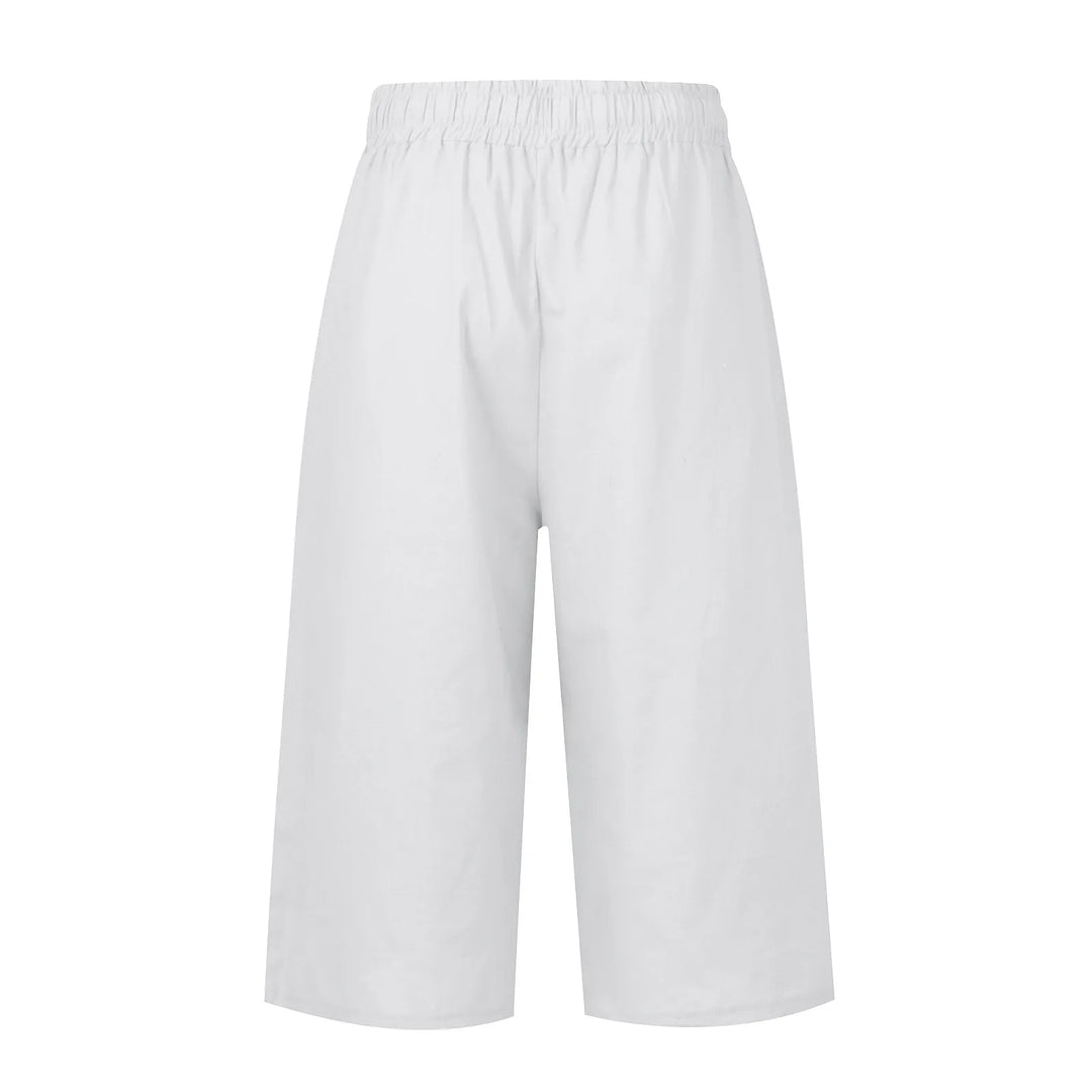 White pants on a white background