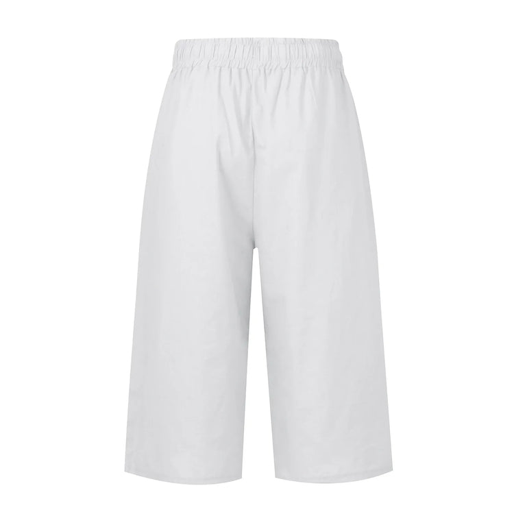 White pants on a white background